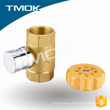 double female thread magnetic locking brass ball valve with lockable